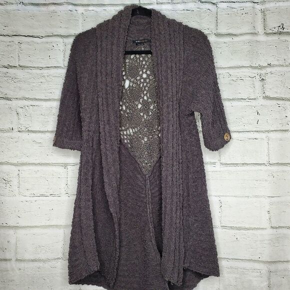 BCBGMaxazria Cardigan with Crochet Back Detail - Picture 1 of 9